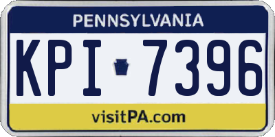 PA license plate KPI7396