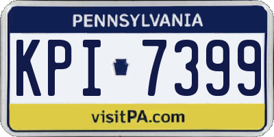 PA license plate KPI7399