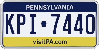 PA license plate KPI7440