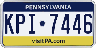 PA license plate KPI7446