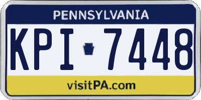 PA license plate KPI7448