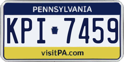 PA license plate KPI7459