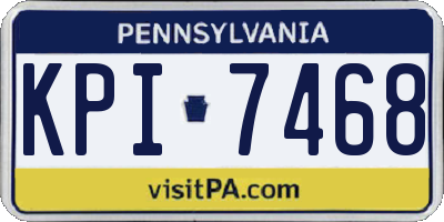 PA license plate KPI7468