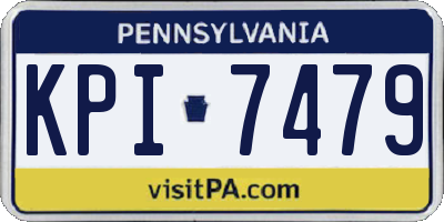 PA license plate KPI7479