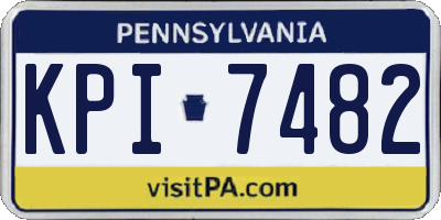 PA license plate KPI7482