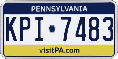 PA license plate KPI7483
