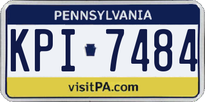 PA license plate KPI7484