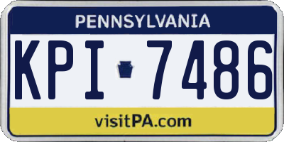 PA license plate KPI7486