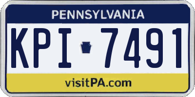 PA license plate KPI7491