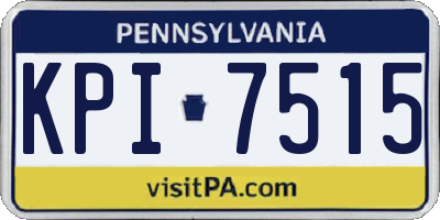 PA license plate KPI7515
