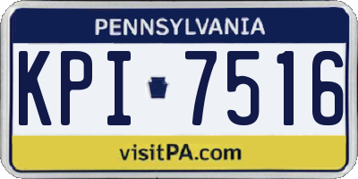 PA license plate KPI7516