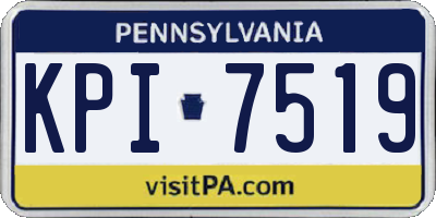 PA license plate KPI7519