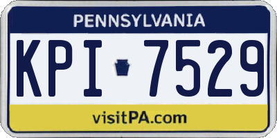 PA license plate KPI7529