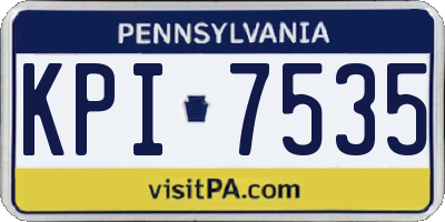 PA license plate KPI7535