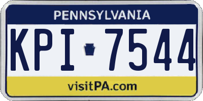 PA license plate KPI7544