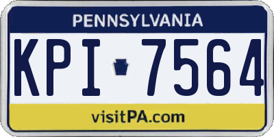 PA license plate KPI7564