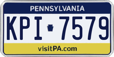 PA license plate KPI7579
