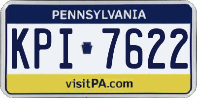 PA license plate KPI7622