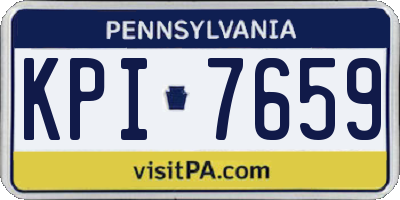 PA license plate KPI7659