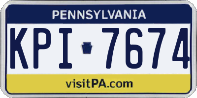 PA license plate KPI7674