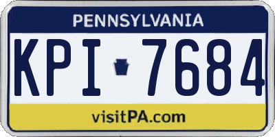 PA license plate KPI7684