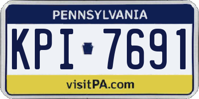 PA license plate KPI7691