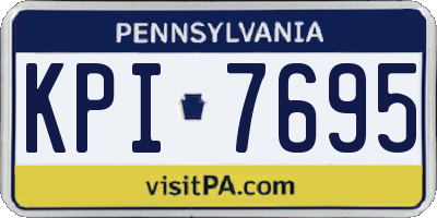 PA license plate KPI7695