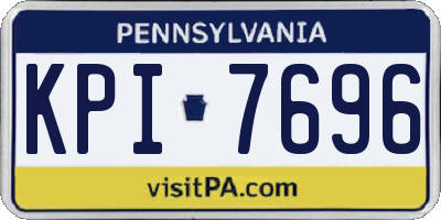 PA license plate KPI7696