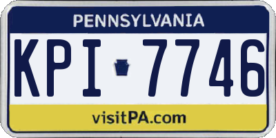 PA license plate KPI7746