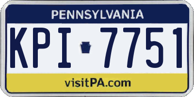PA license plate KPI7751