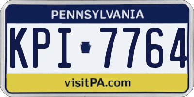 PA license plate KPI7764