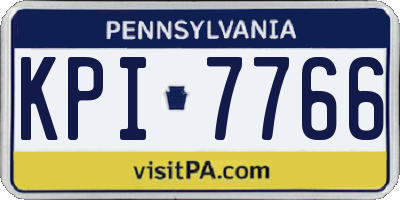 PA license plate KPI7766