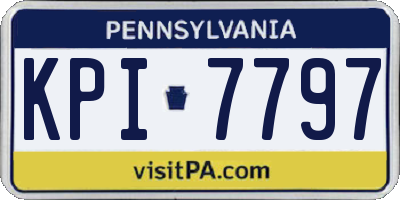 PA license plate KPI7797