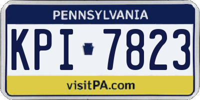 PA license plate KPI7823