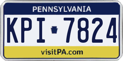 PA license plate KPI7824