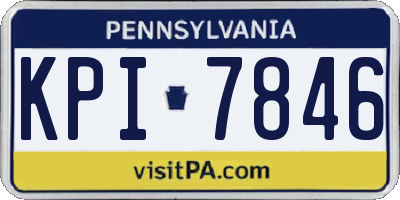 PA license plate KPI7846
