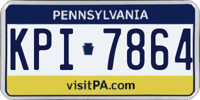 PA license plate KPI7864