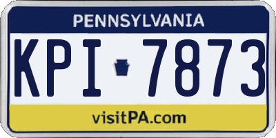 PA license plate KPI7873