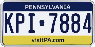 PA license plate KPI7884
