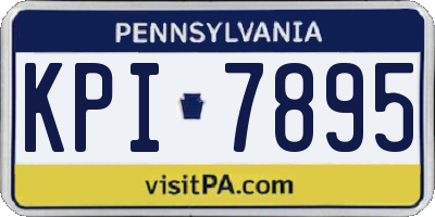 PA license plate KPI7895