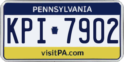 PA license plate KPI7902