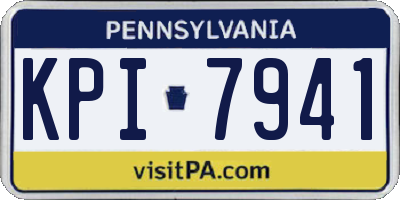 PA license plate KPI7941