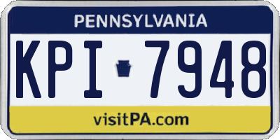 PA license plate KPI7948