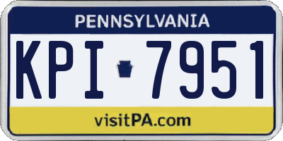 PA license plate KPI7951