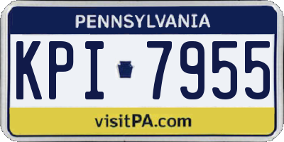 PA license plate KPI7955