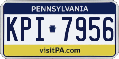 PA license plate KPI7956