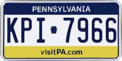 PA license plate KPI7966