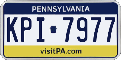 PA license plate KPI7977