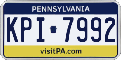 PA license plate KPI7992