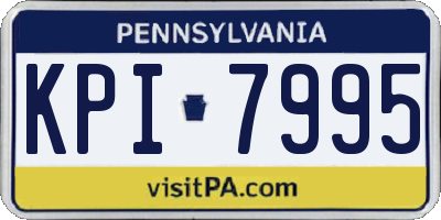 PA license plate KPI7995